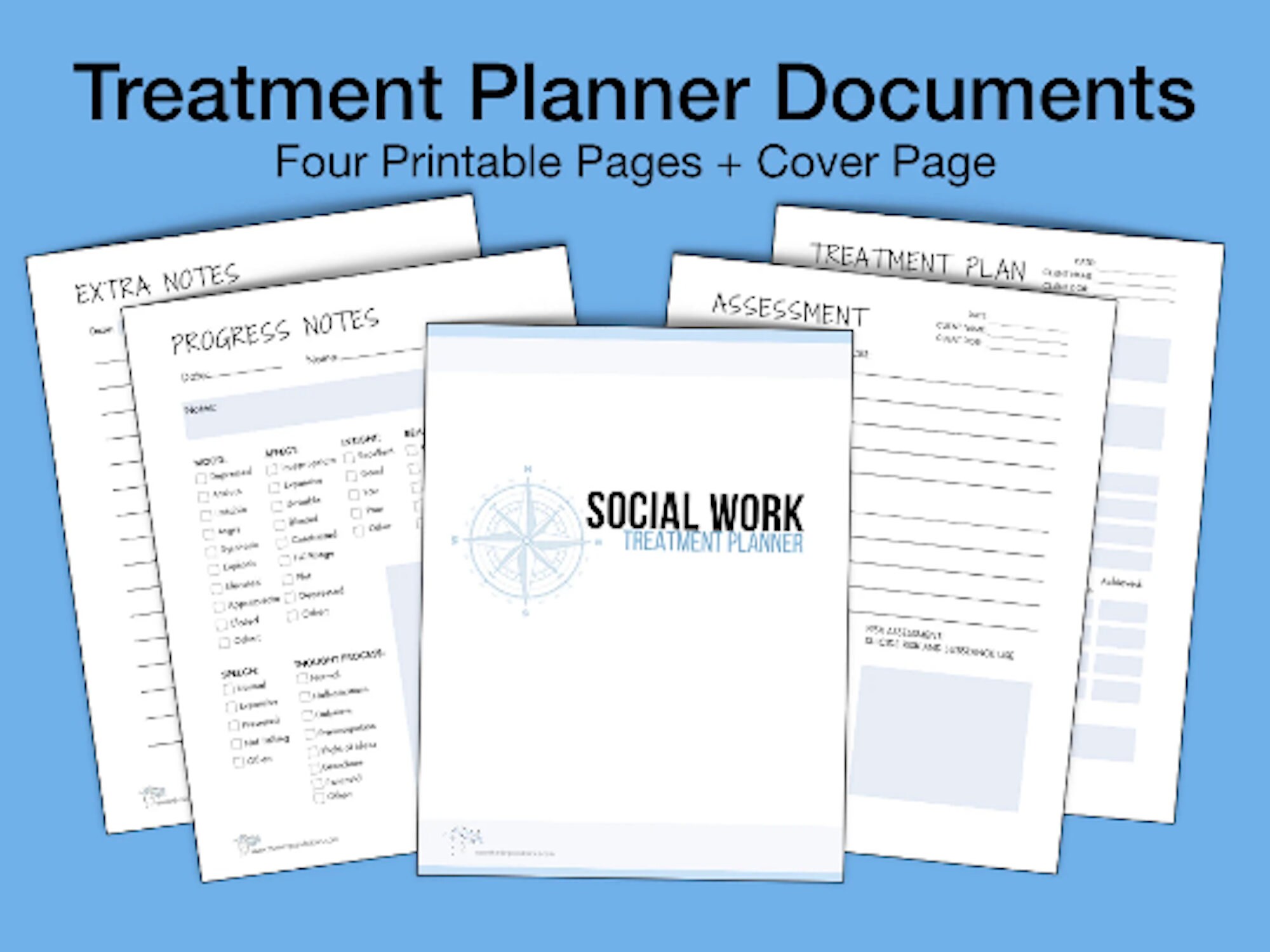 Social Worker Tool Kit: Printable Template Bundle Includes Supervision ...