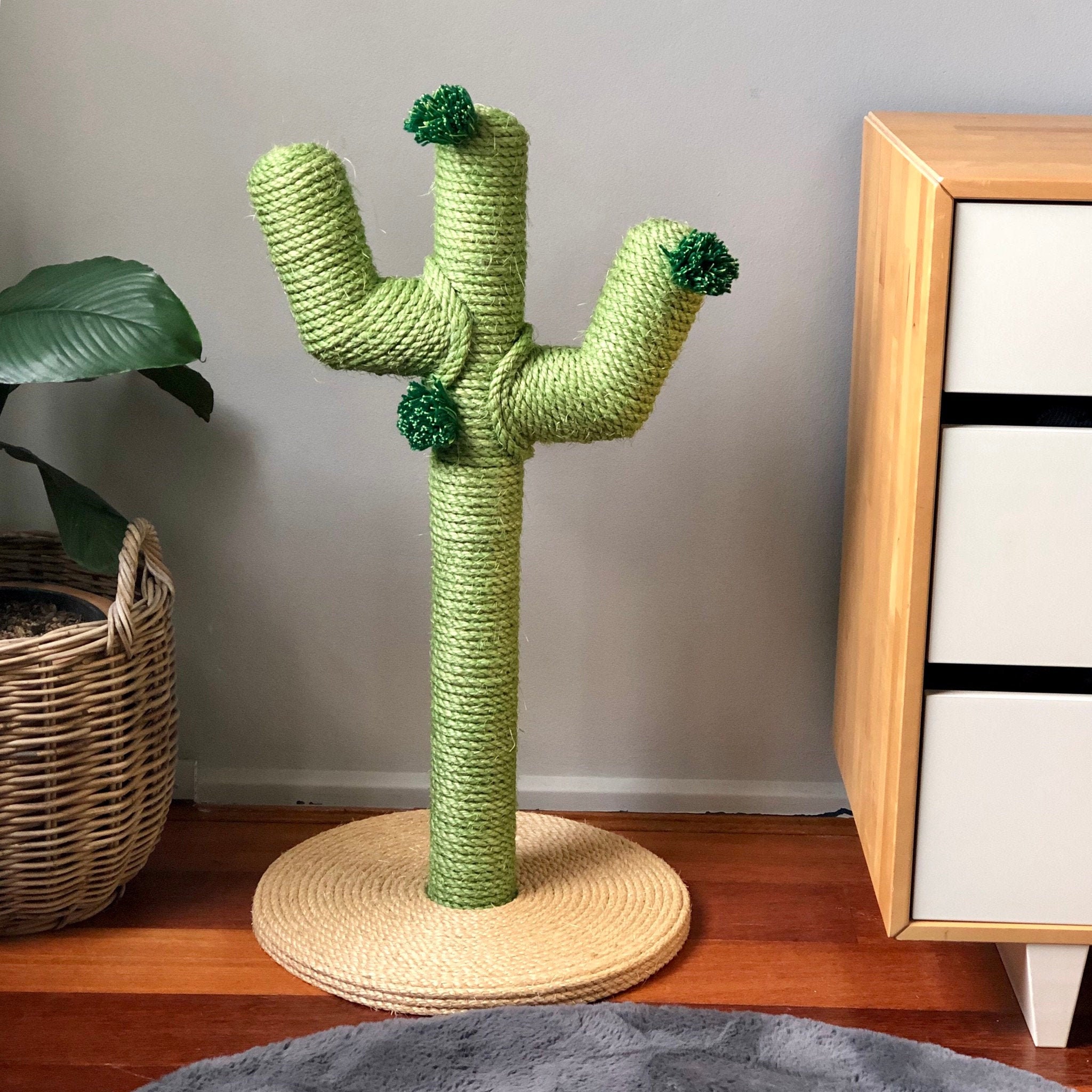 Cactus Scratching Post Diy 80cm tall Cactus Cat scratcher / Scratching post Cat | Etsy