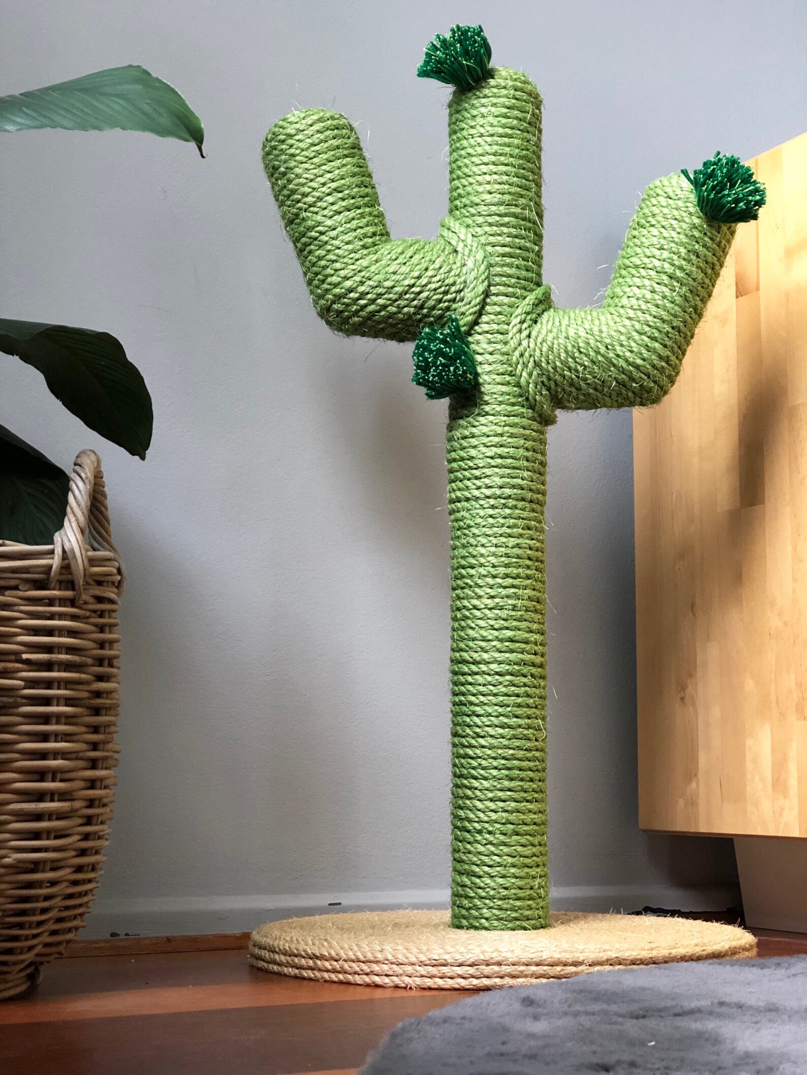 Cactus Scratching Post Diy 80cm tall Cactus Cat scratcher / Scratching post Cat | Etsy