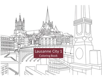 Swiss Coloring Book Etsy