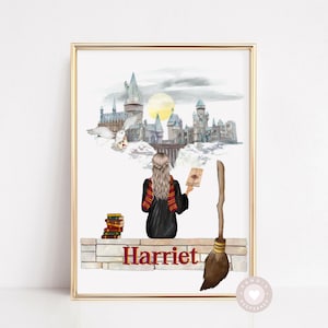 Gift For Best Friend, Wizard School Print, Personalised School Of Magic Acceptance Letter Gift For Teenage Girls, Daughter Birthday present