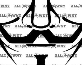 Guy Fawkes facemask SVG