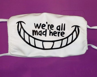 Cheshire Cat cotton facemask