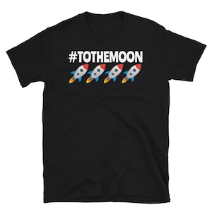 To The Moon #dogecoin Awesome Stock Day Trader Shirt Short-Sleeve Unisex T-Shirt