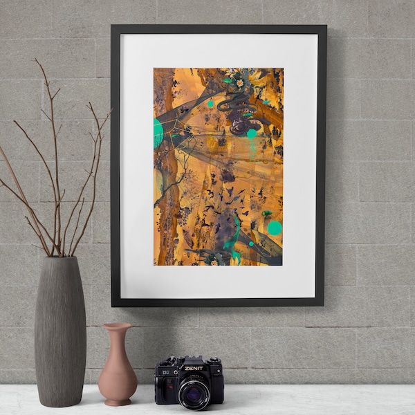 Amber Smoke Bite abstract, Printable modern Wall Art Decor, Instant Digital Download, Any Room bedroom Den living room chic Posters