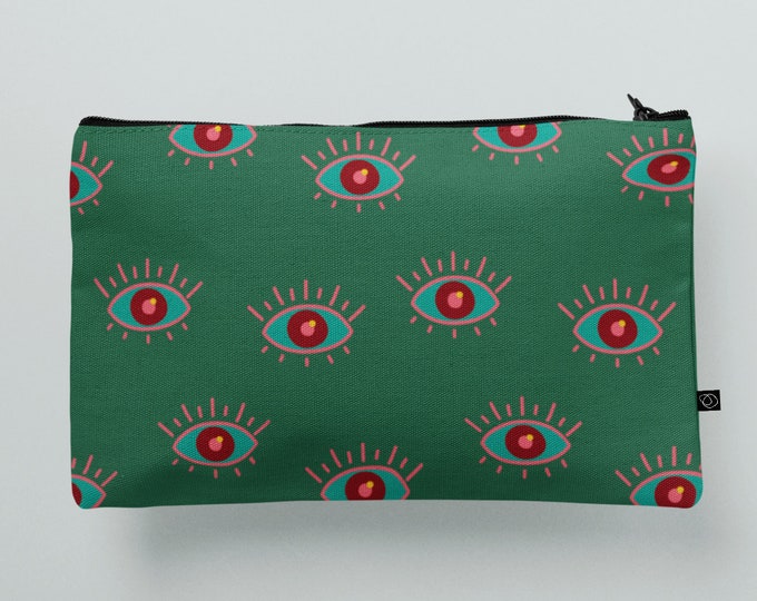 Eyes purse ,Eye bag, Eyelash purse, Eyes, Gift for her, Birthday gift, eye Cosmetic Bag, Zipper Pouch, Makeup Bag, Women Bag WB22