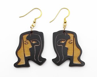 Pendientes cara - Etsy España