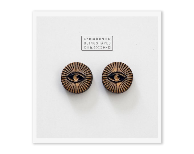 Eye Earrings, All Seeing Eye Earrings, Celestial Earrings, Boho Earrings