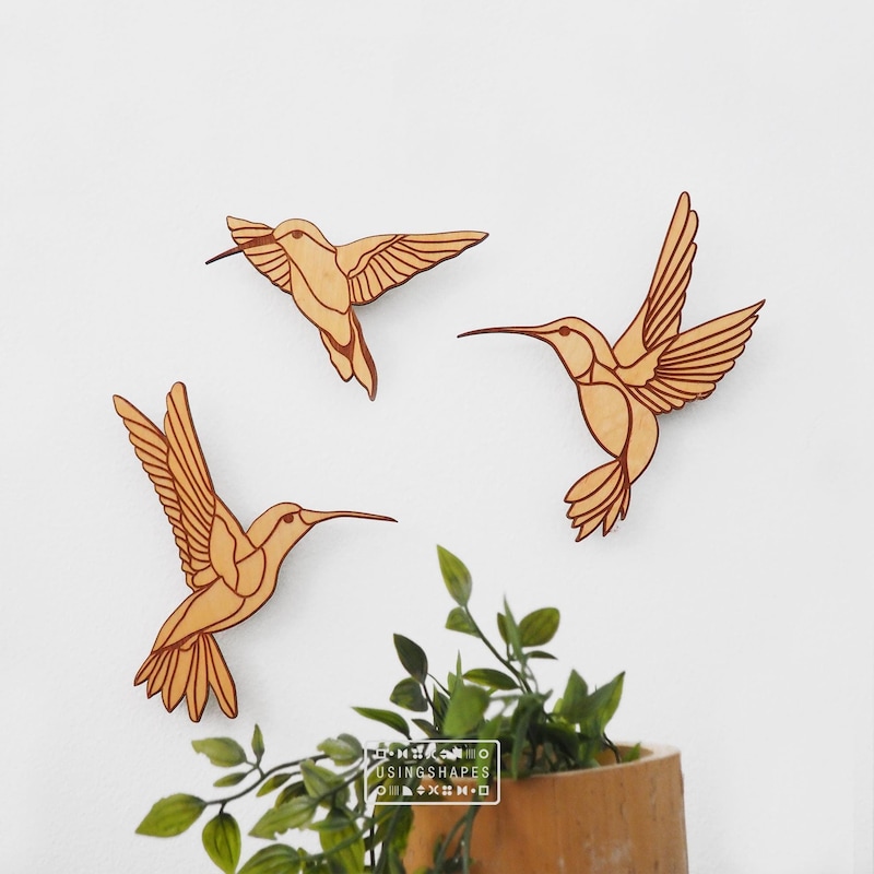 Canopy Hummingbird Wall Art Set