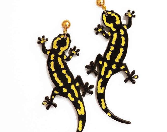 Salamanders Drop Earrings, Lizard Earrings, Accessories, Animal Gift Idea, Dangle and Drop earrings