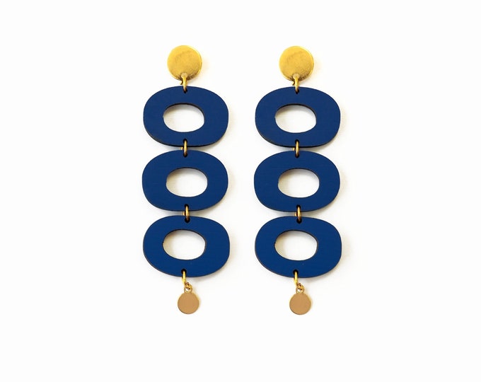 Lightweight and comfortable Wooden Drop Earrings, geometrical Earrings, Jewelry, Eco friendly