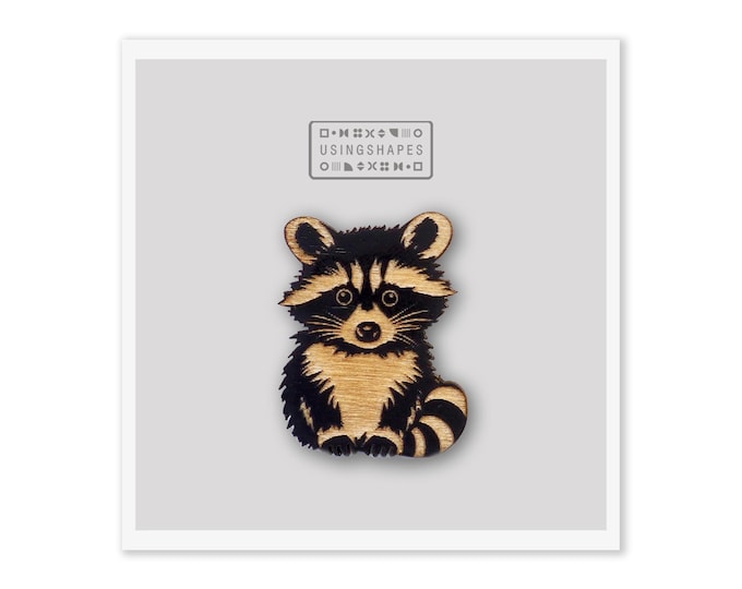 Raccoon Brooch | Cute and Unique Raccoon Pin Accessory