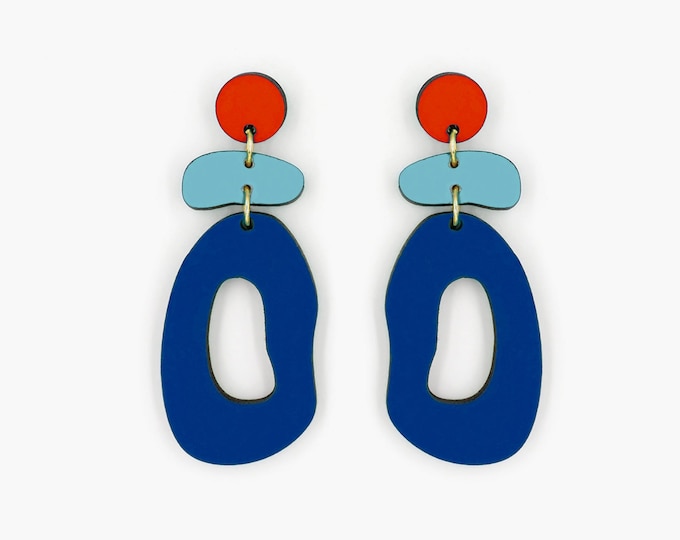 Modern Earrings, Statement Earrings, Elegant Earrings, Shape Earrings, Minimal Earrings, organic shape Earrings
