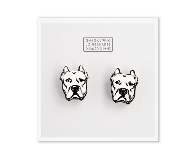 Dogo Argentino Stud Earrings | Adorable and Unique Dog Jewelry