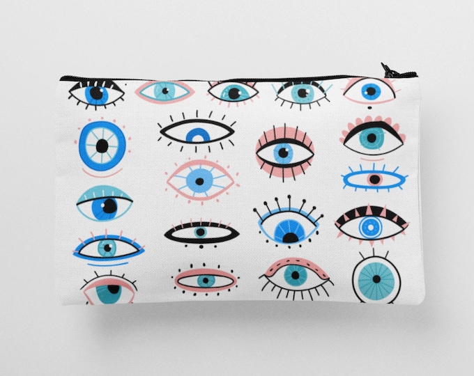 Eyes purse ,Eye bag, Eyelash purse, Eyes, Gift for her, Birthday gift, eye Cosmetic Bag, Zipper Pouch, Makeup Bag, Women Bag