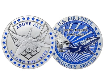 U S AIR FORCE F117 NIGHTHAWK Challenge Coin w/ Presentation Box