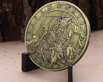 Viking Challenge Coin Fight For Glory See Us In Vahalla Viking Faith Coin Gift for him