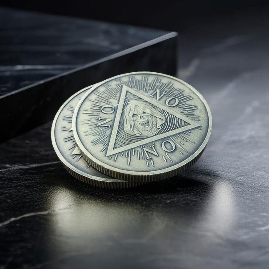 Vision & Reaper Flip Coin Yes No Coin Decision Maker Coin Etsy