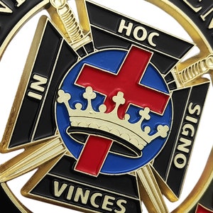 Knight Templar Auto Emblem AE-35, LA Fraternal Supply Company | Masonic Supplies Store | Masonic Aprons - Foto 10