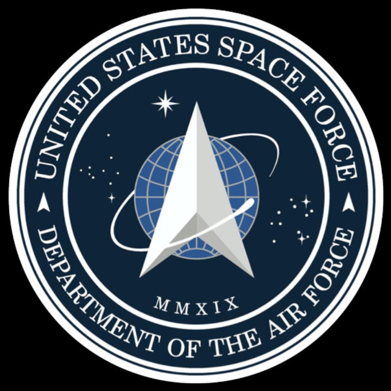 United States Space Force Department of the Air Force Official Logo