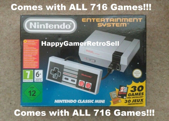 Supplement Whirlpool øjenvipper New NES Mini Classic With 716 Games U.K Fast Dispatch - Etsy