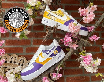 Custom lakers shoes | Etsy España