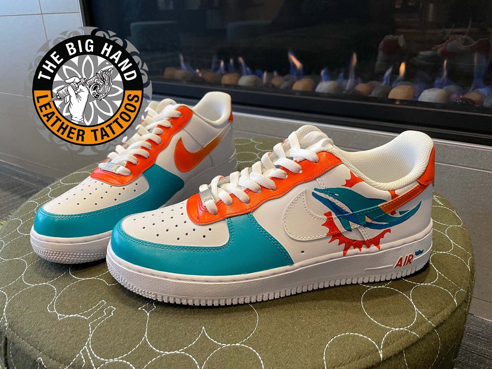 Custom Miami Dolphins Nike AF1 Shoes | Etsy Singapore