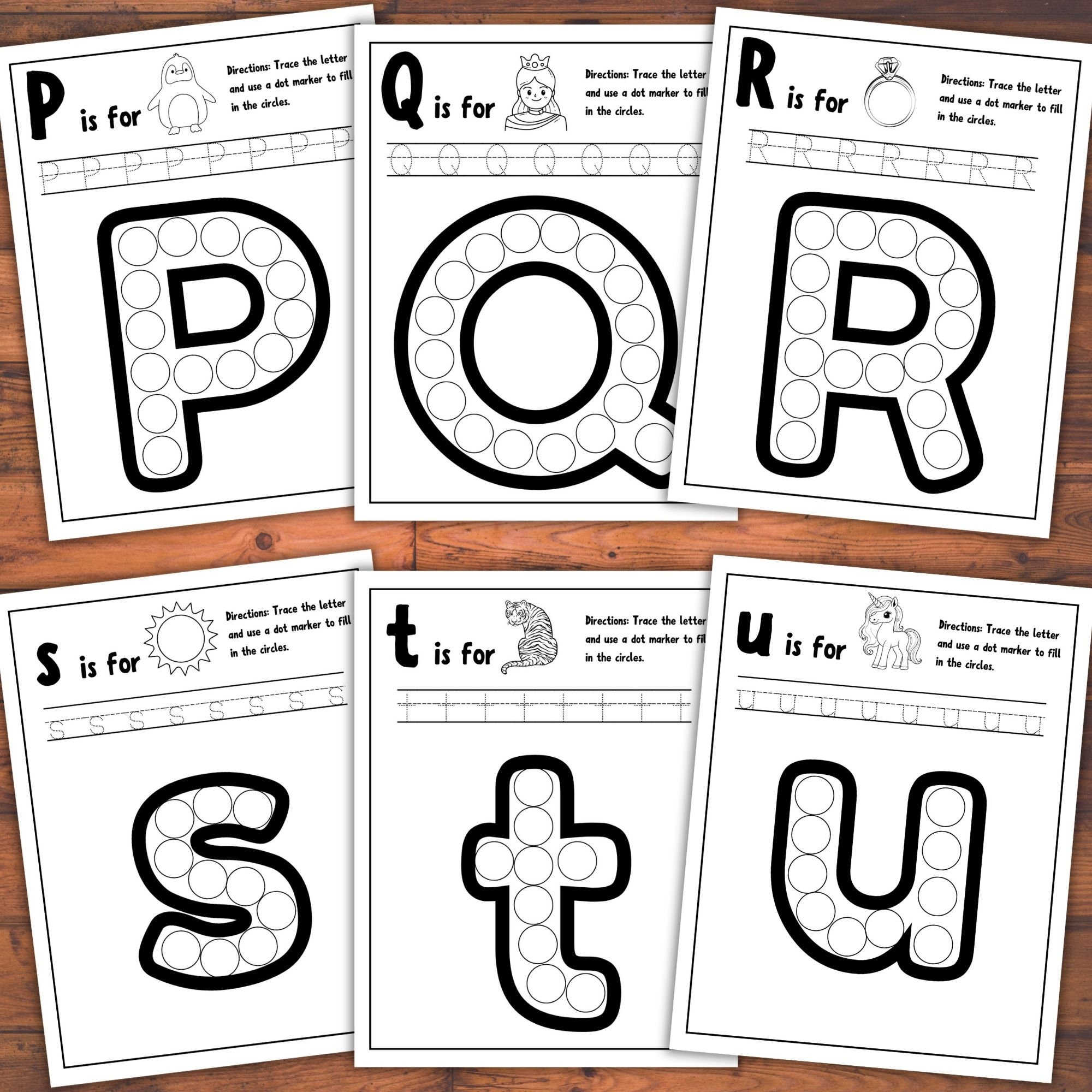 Alphabet Dot Marker Worksheets, Homeschool Printable, Printable ...