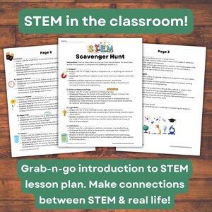 STEM Scavenger Hunt for Kids: Family Indoor Activity (printable PDF) - Etsy