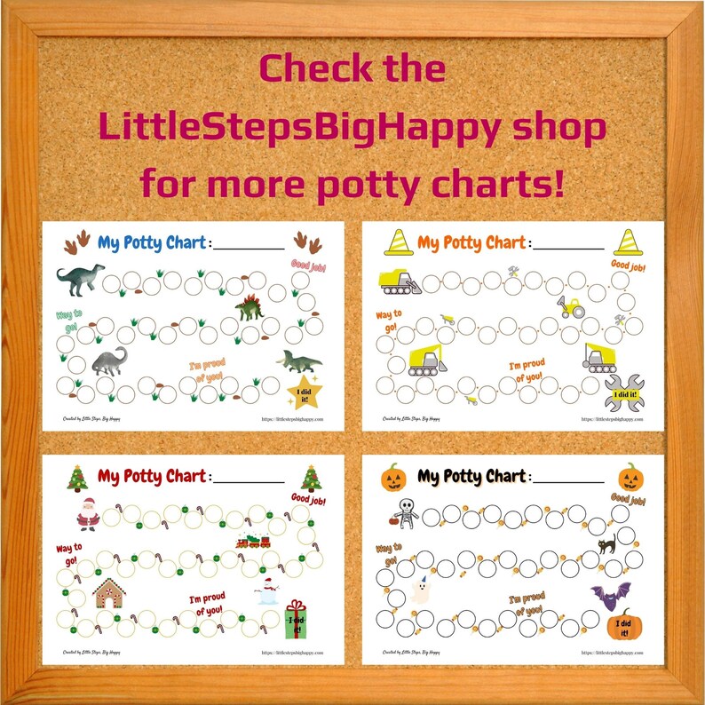 Fairy Potty Training Chart, Digital Instant Download, Printable Sticker ...