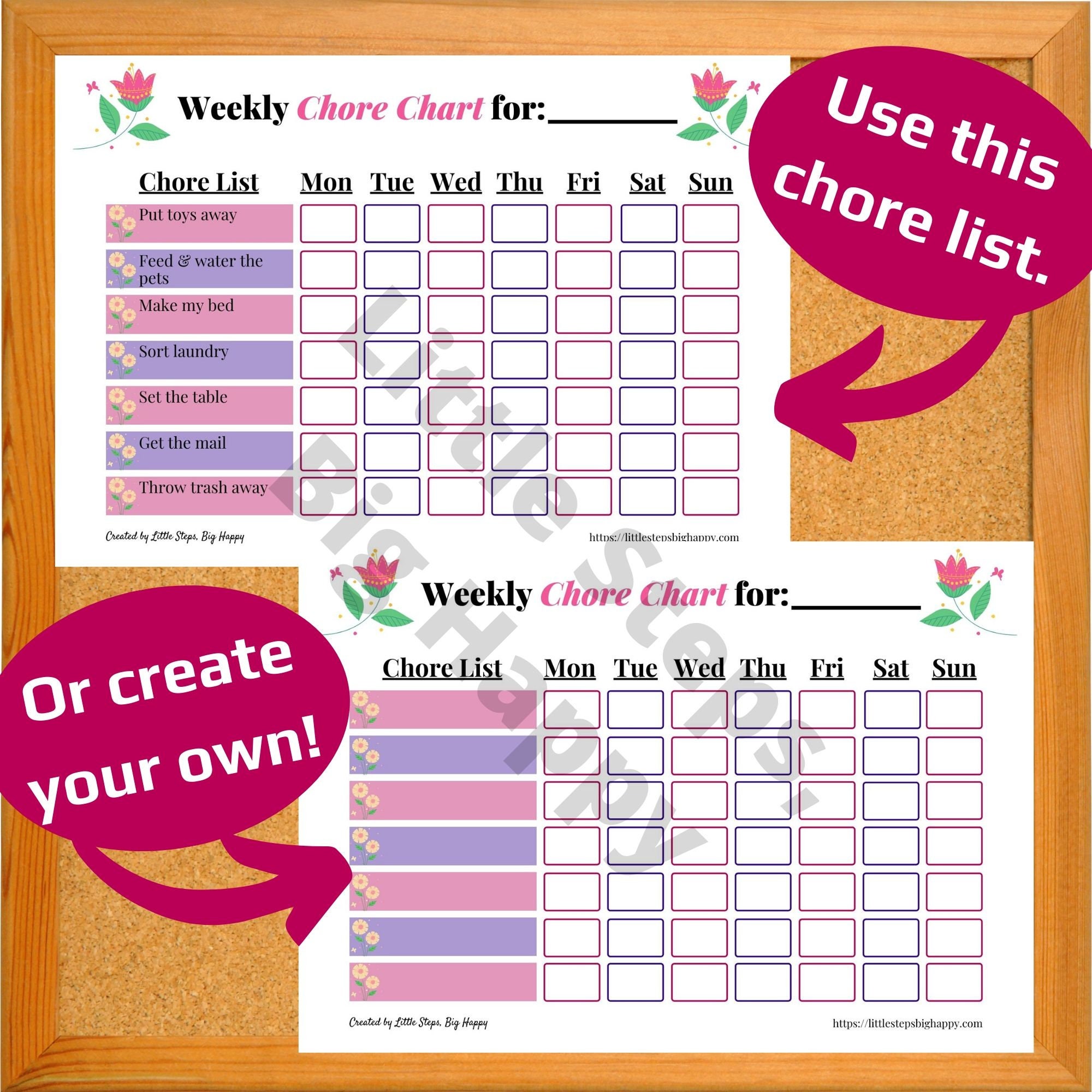 8 Year Old Chore Chart Printable