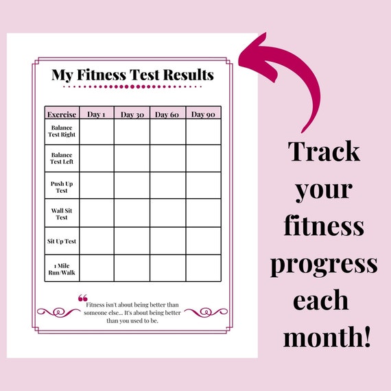 90 Days Planner Fitness Wellness Daily Agenda Exercise Weight Loss