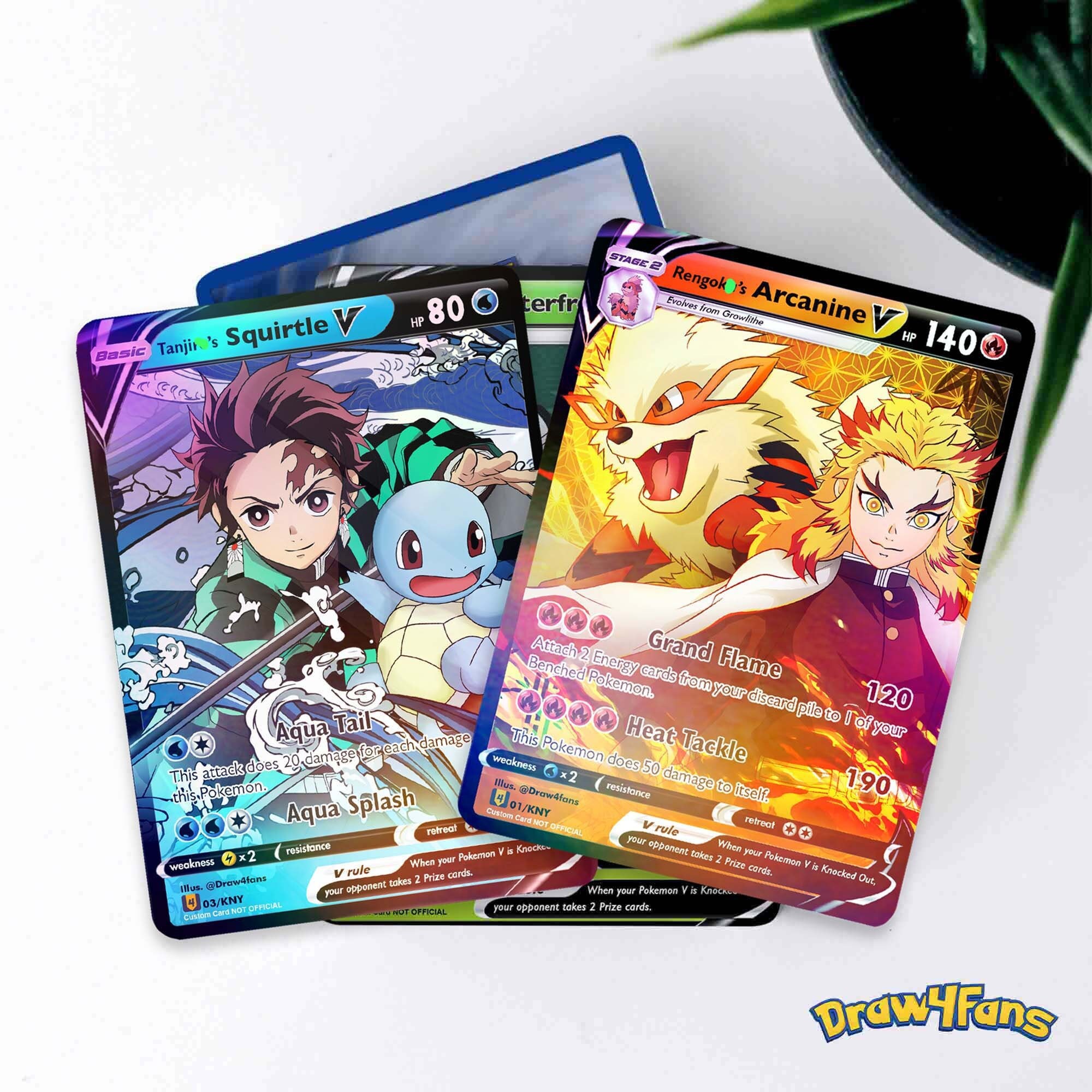 Fanmade Card / Poke X Demon Custom Card / Poke / Demon Anime - Etsy Israel