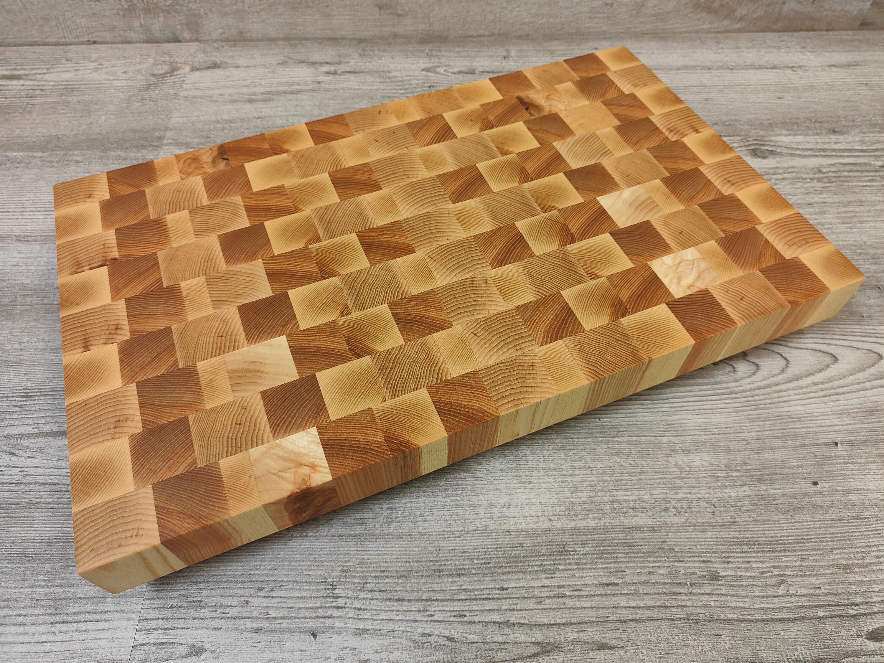 Wood Cutting Board with Walnut and White Ash