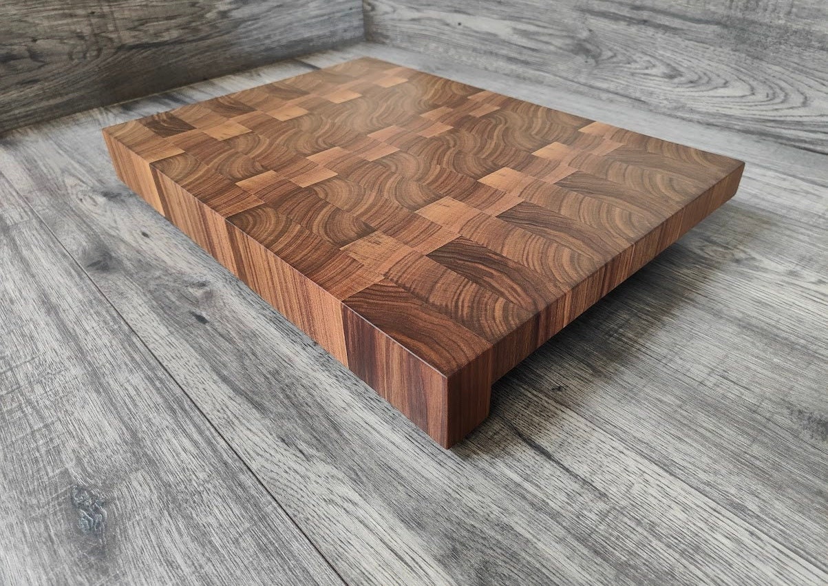 Large Wood Cutting Board  Walnut End Grain Cutting Board – Pit