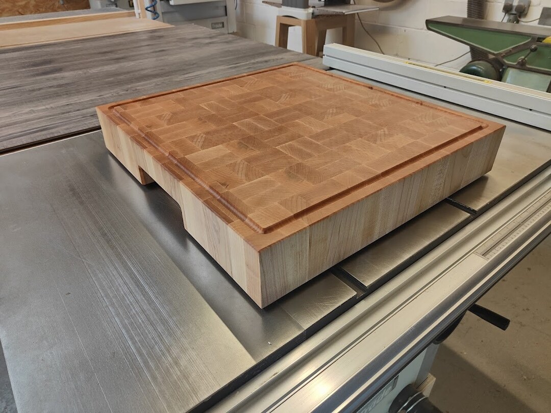 Supersize End Grain Maple Chopping Board With Juice Groove & Etsy