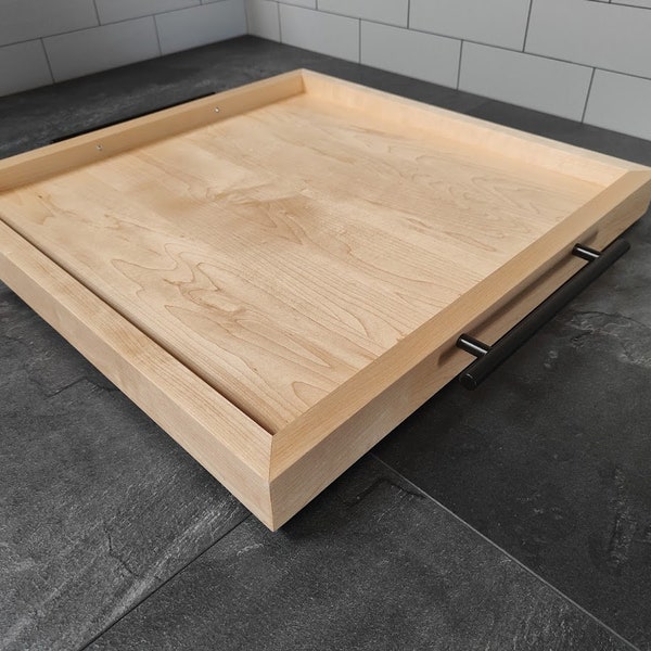 Solid Maple Serving Tray - Kitchen Tray - Ottoman Tray - Footstool Tray - Stunning Natural Maple Grain
