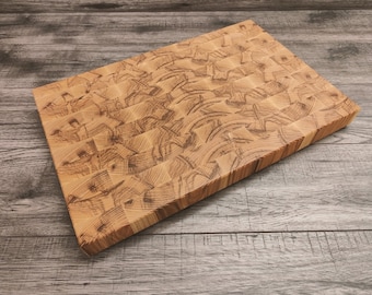 Custom End Grain White Ash Chopping Board