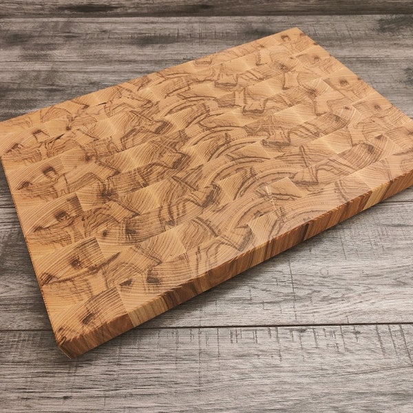 Custom End Grain White Ash Chopping Board