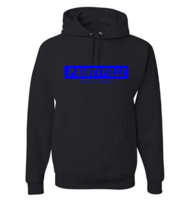 Paintsville Tigers Volleyball Logo Black Hoodie Adult Unisex Etsy