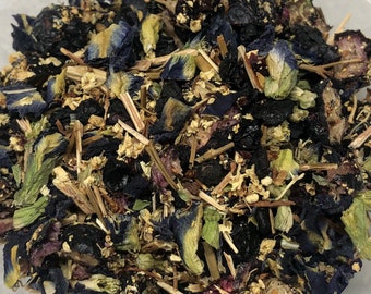 Midsummer Twilight/Litha ~ Blueberry Butterfly Herbal Loose Leaf Tea Blend