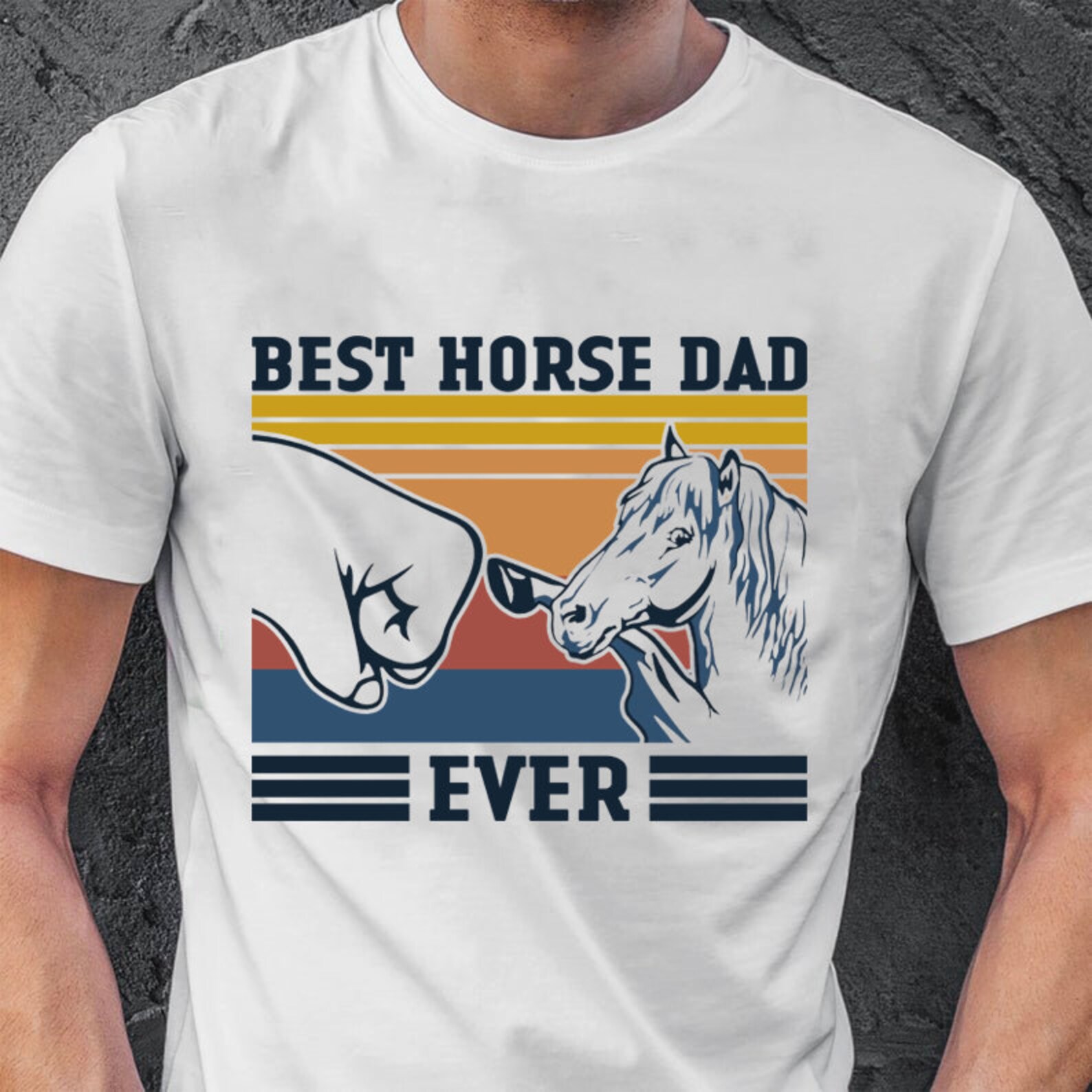 Best Horse Dad Ever TShirt Perfect Gift For Horse Lovers Etsy