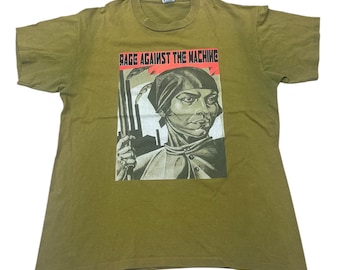 90's Vintage Rage Against the Machine T-shirt Single Stitch - Etsy