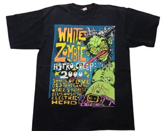 Vintage 1993 White Zombie World Tour Band T-shirt / Single Stitch
