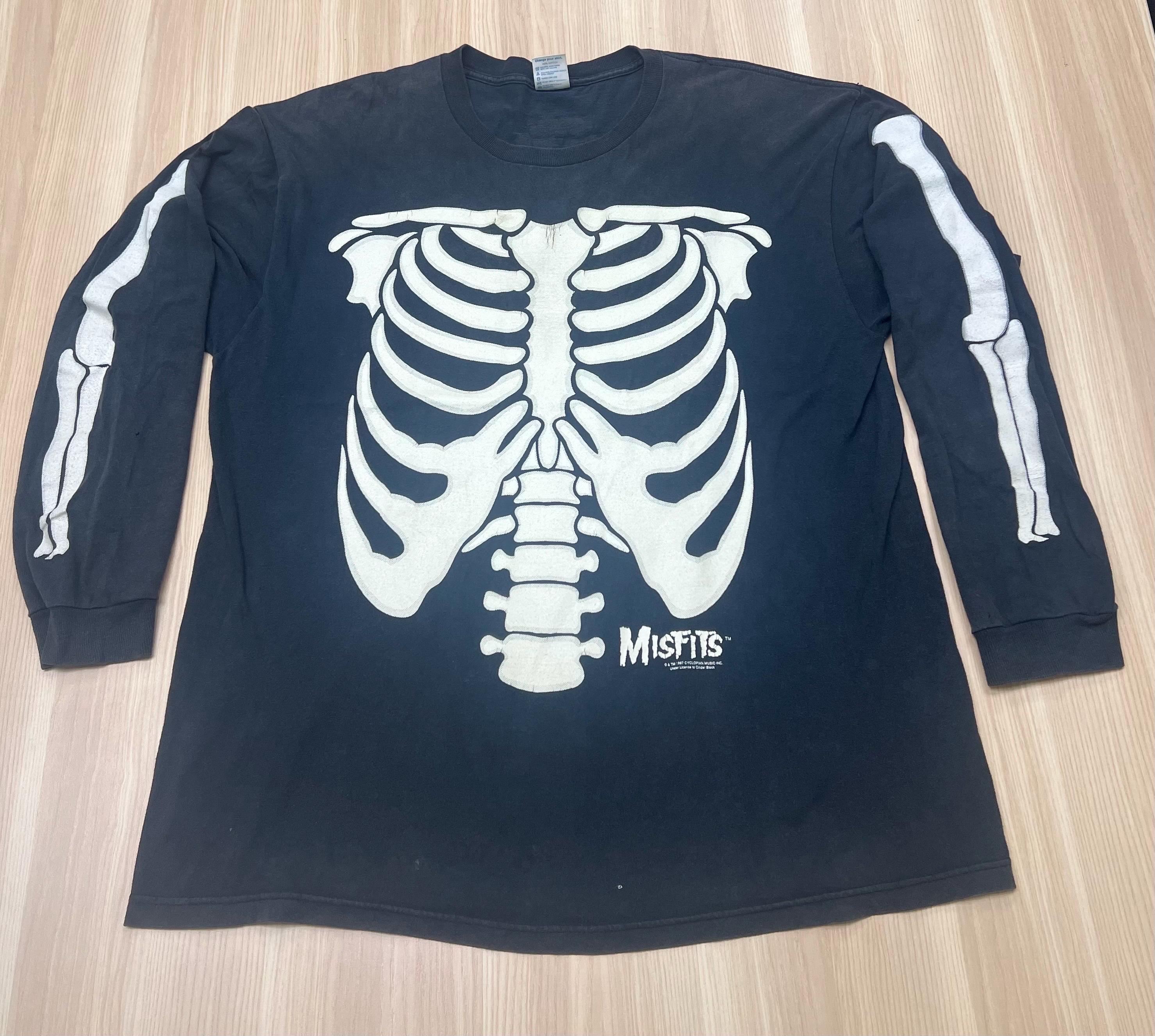 Vintage Misfits Skeleton Long Sleeve Shirt (XL) - Etsy