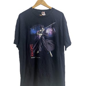 Vintage Y2k Samurai Deeper Kyo Anime Black Xlarge T Shirt