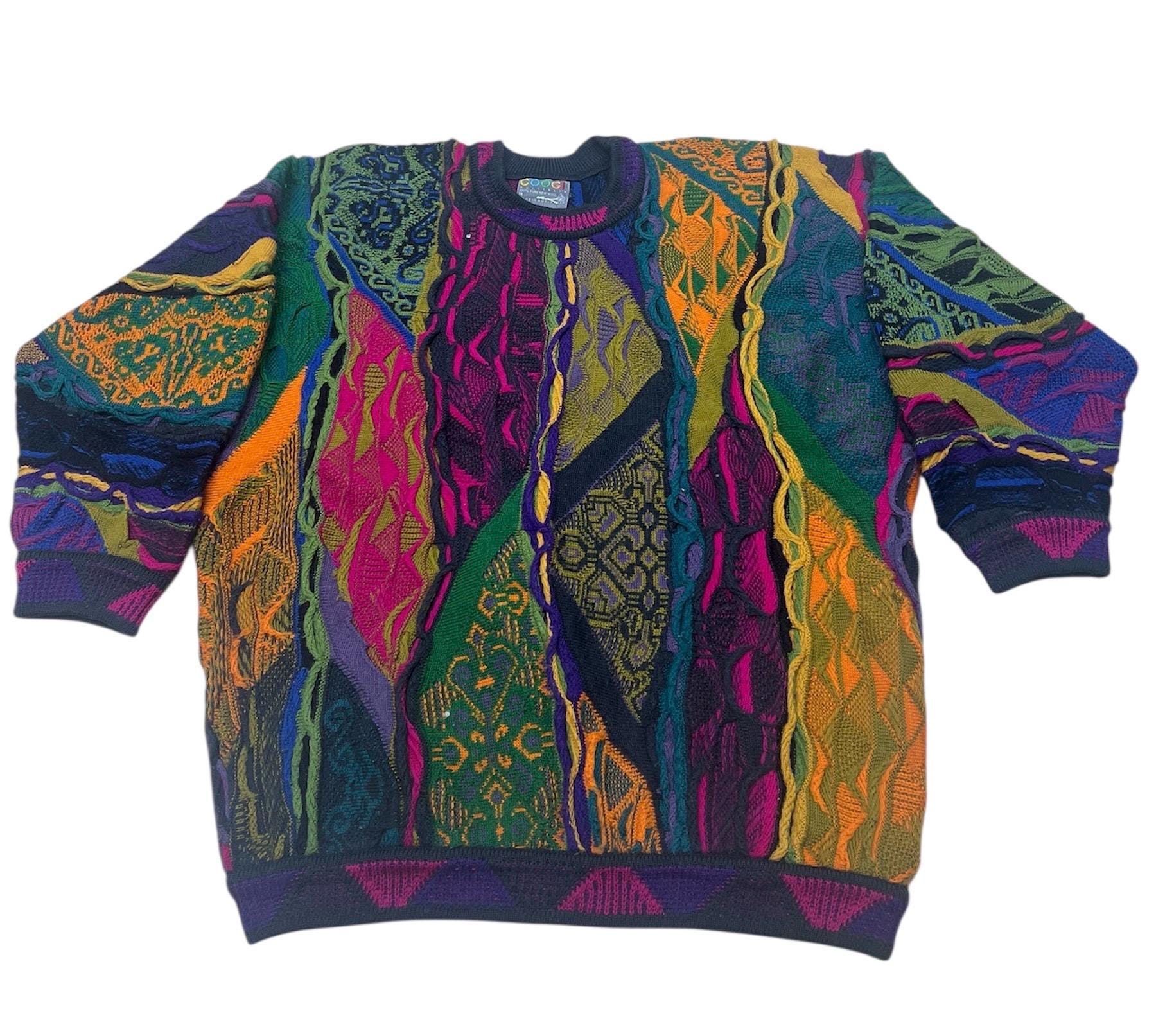 Vintage Coogi Sweater: Colorful Knit, Made in Australia - Etsy