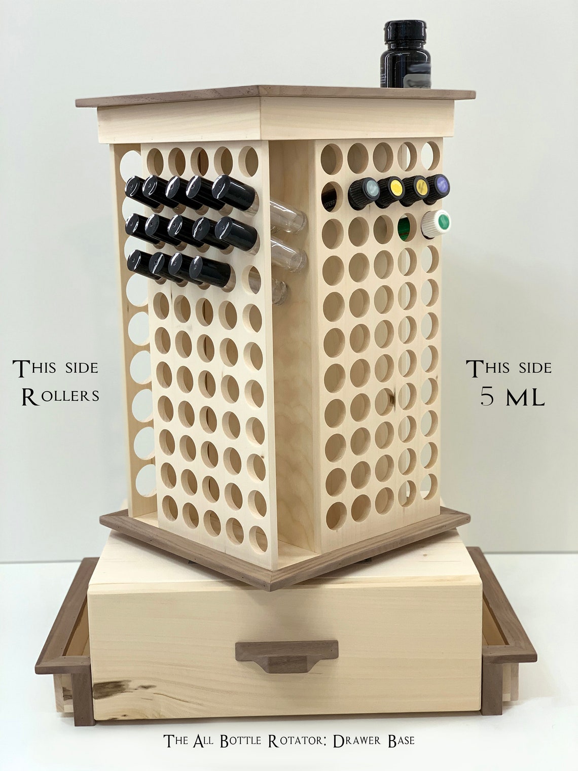 The All Bottle Rotator Essential Oil Storage Rack Holds 182 Etsy