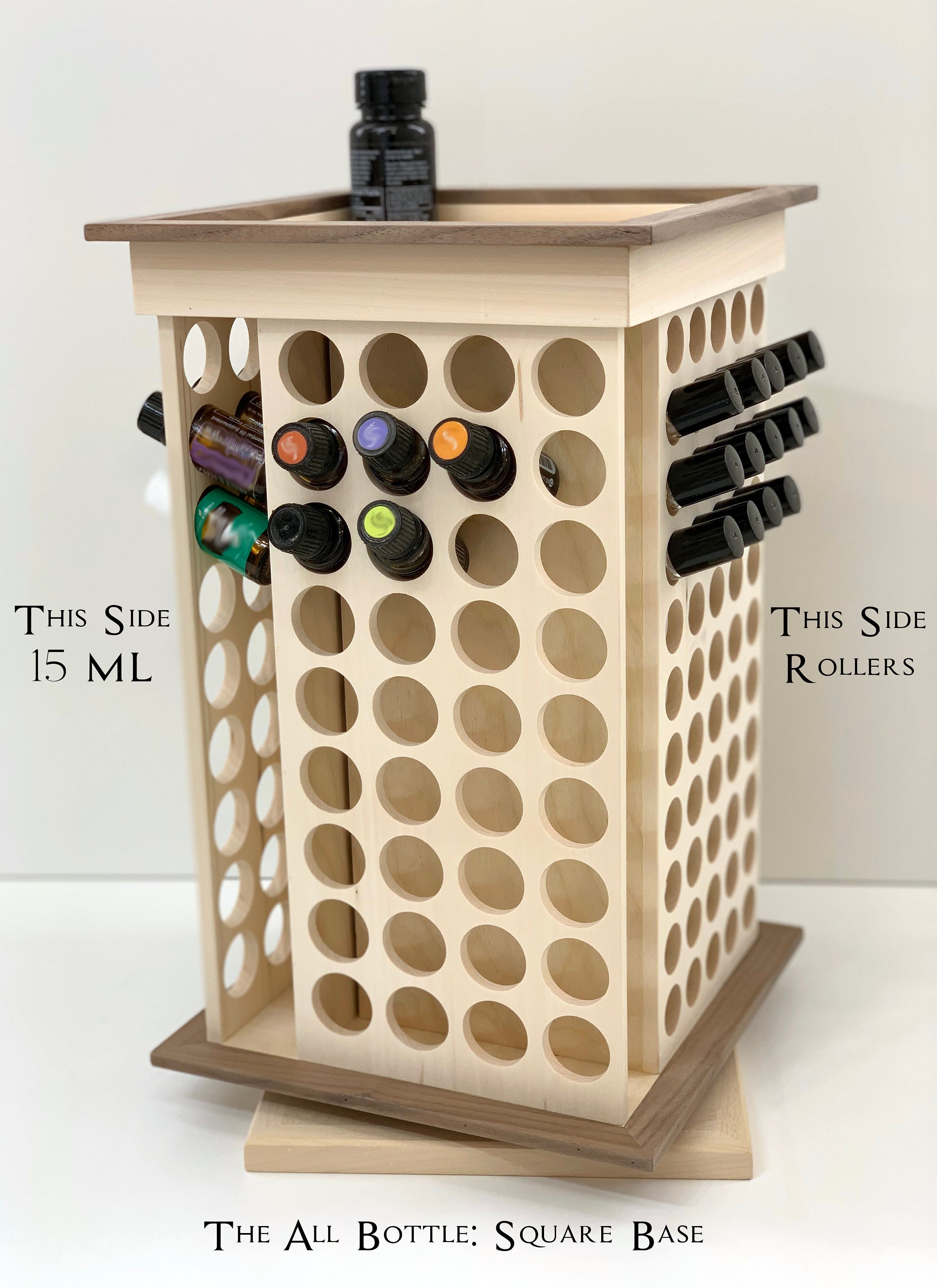 The All Bottle Rotator Essential Oil Storage Rack Holds 182 Etsy
