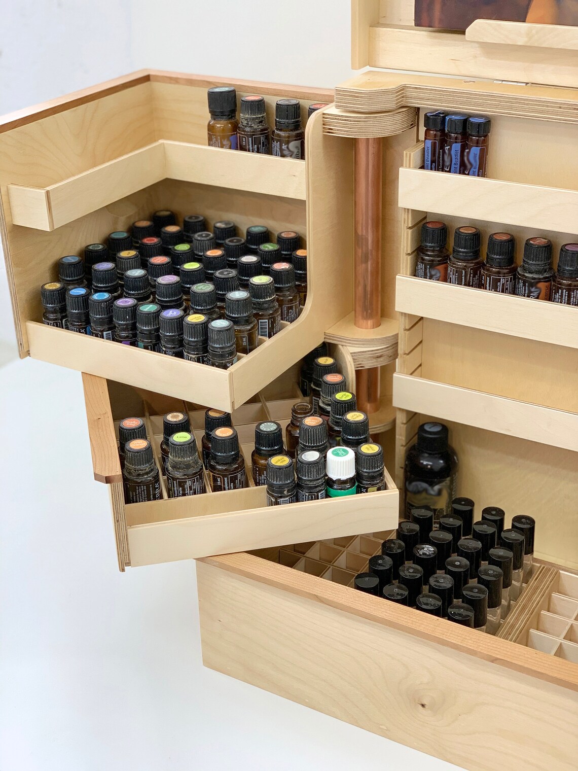 The Oil Shrine Essential Oil Storage Box Holds Over 350 Etsy